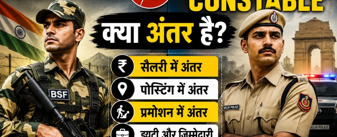 SSC GD VS Delhi Police Constable Kya antar hai